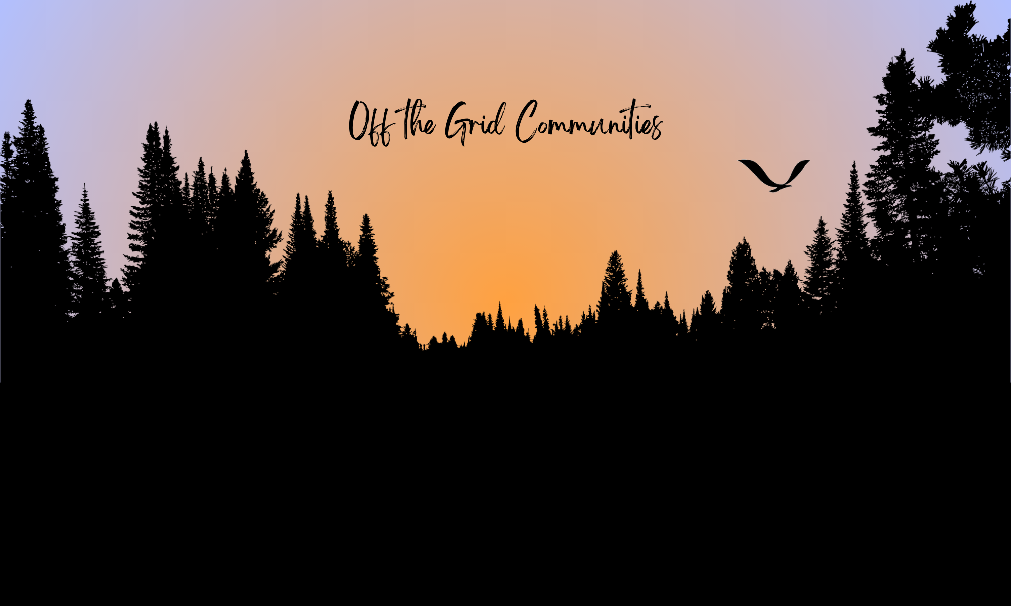 Off the Grid Communities at Sunrise